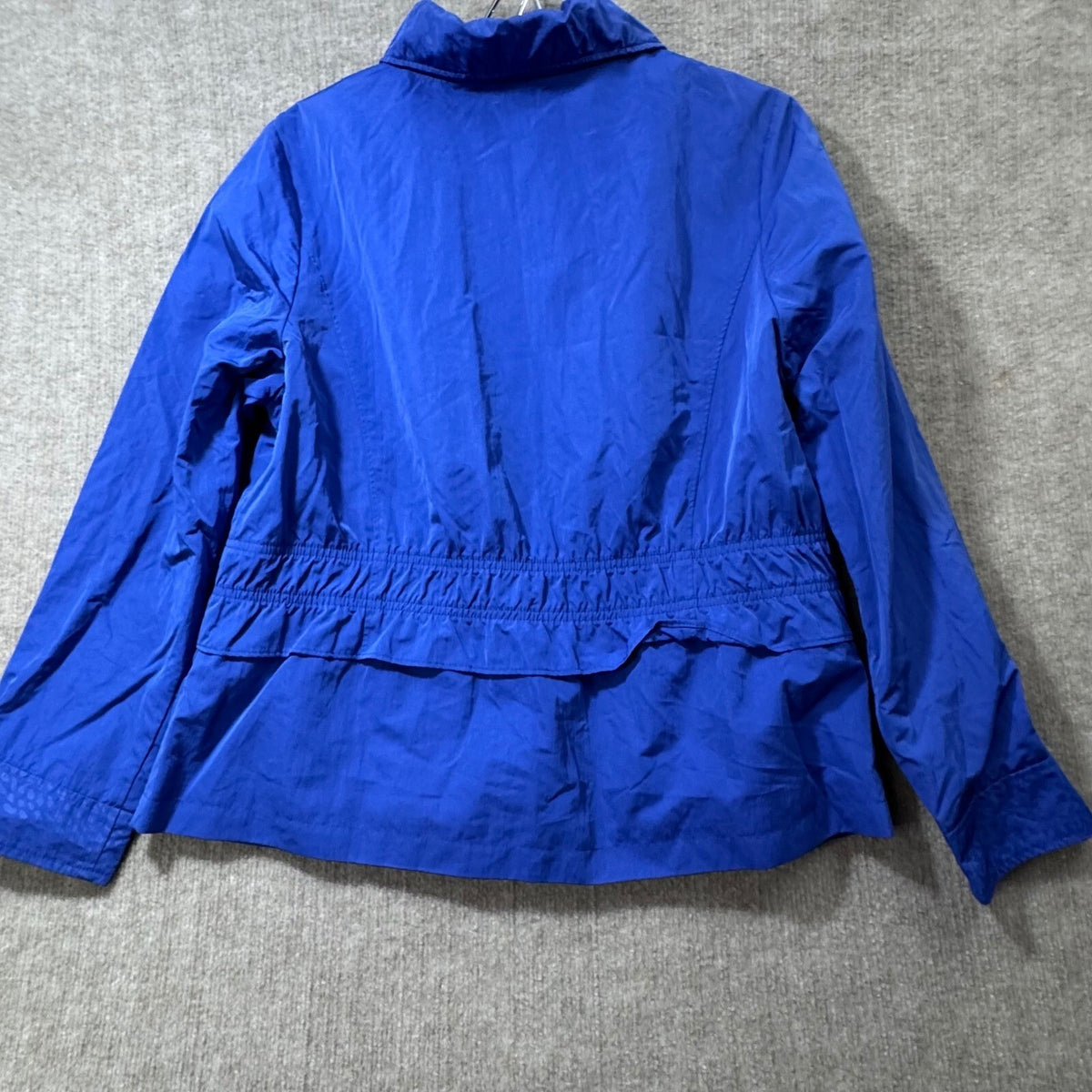 Zenergy by Chicos Royal Blue Lightweight Drawstring Waist Athleisure Jacket Sz 2