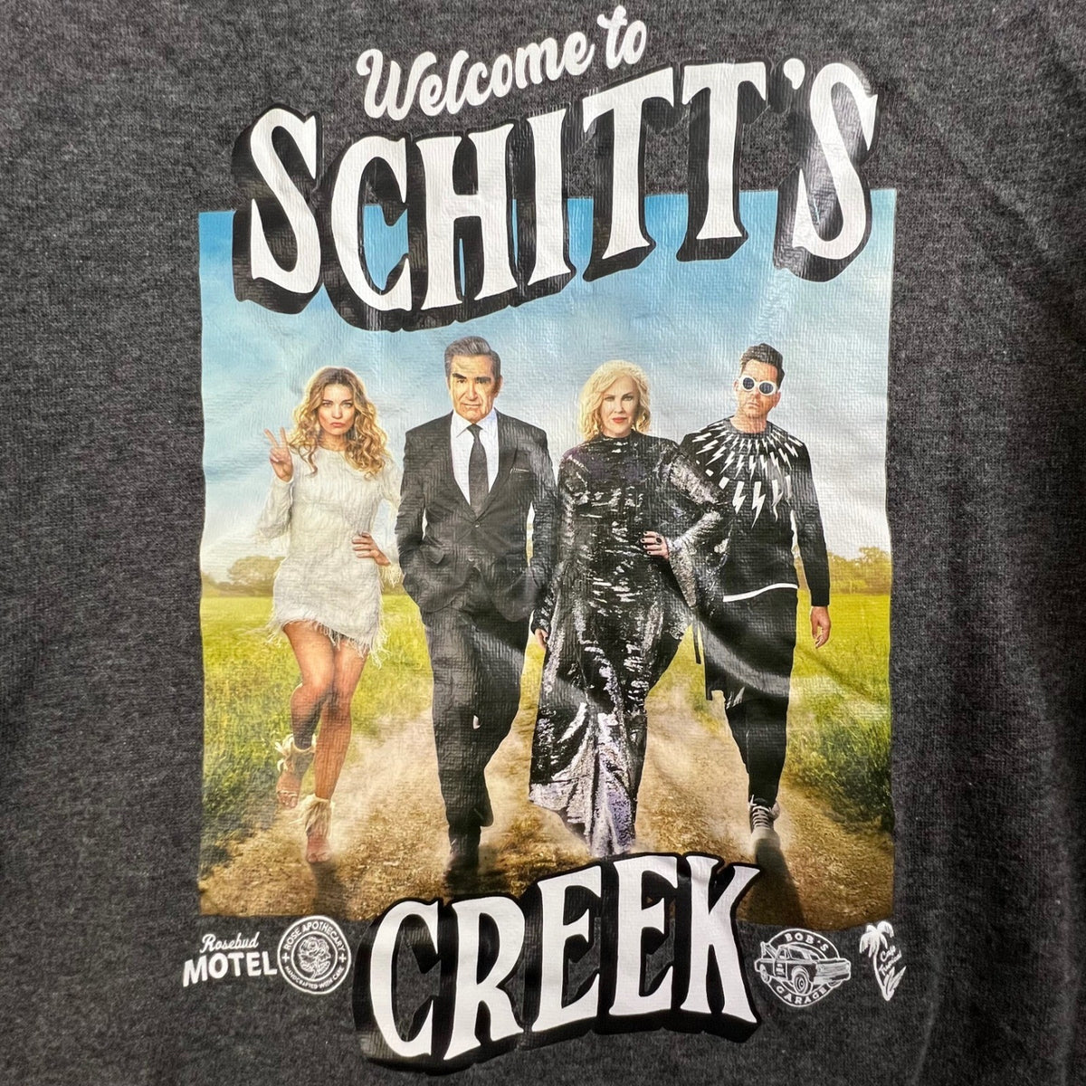 Schitts Creek Welcome to TV Show Sweatshirt Gray XS Fan Apparel