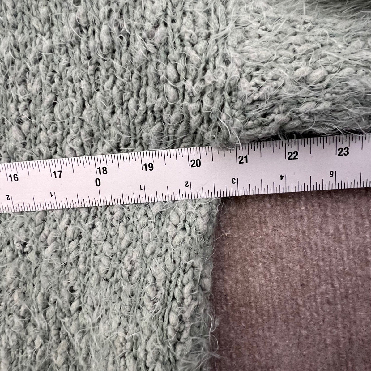 Altard State Green V-Neck Knit Pullover Sweater Fuzzy Cozy Size S/M