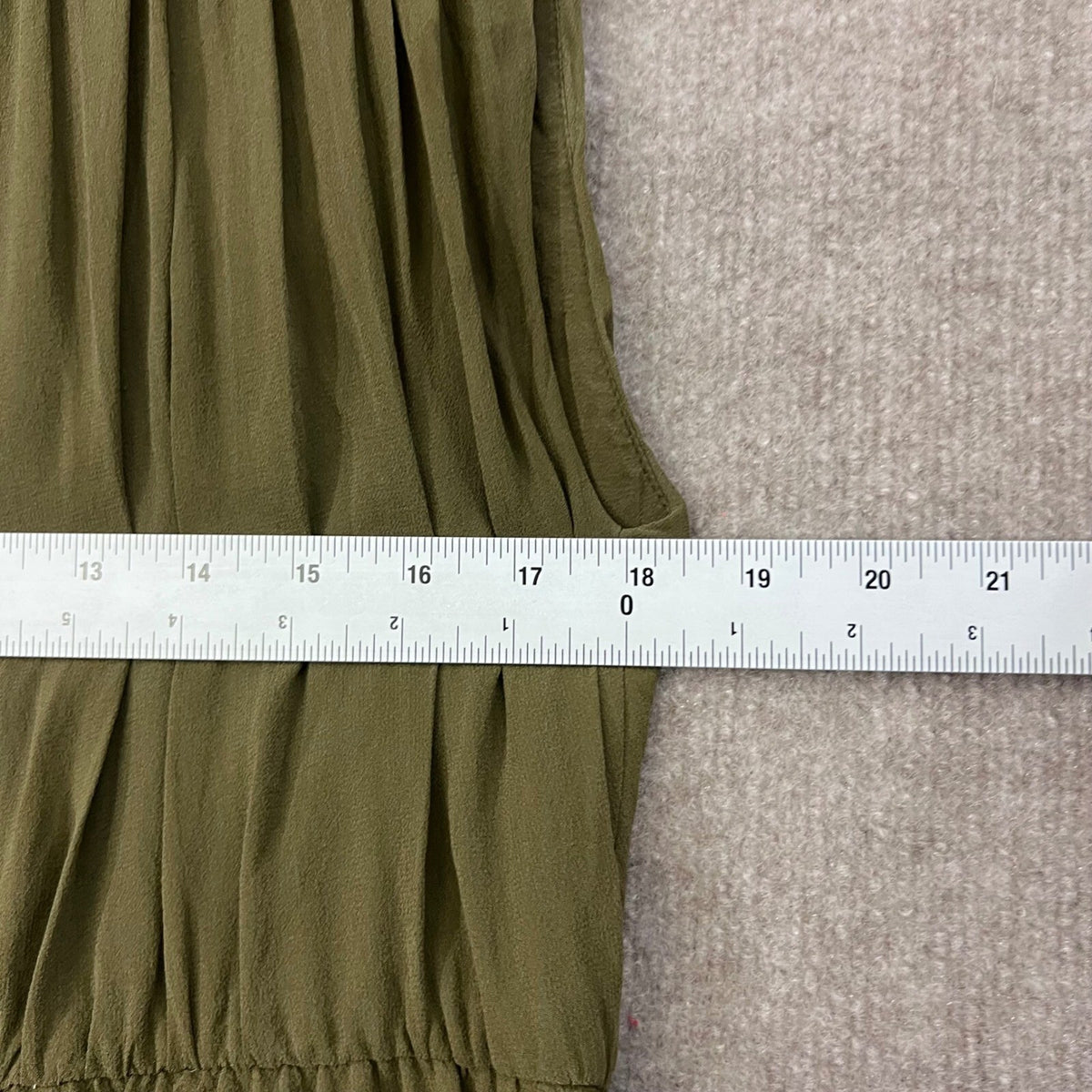 Alice + Olivia Dress Womens L Green Sleeveless Pleated Fit Flare Casual Summer