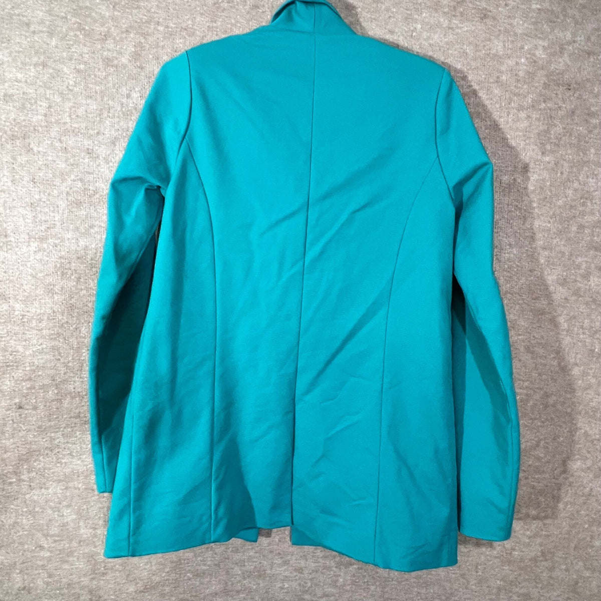 Show Me Your Mumu Ezra Blazer Womens Medium Teal Suiting Stretchy Minimalist