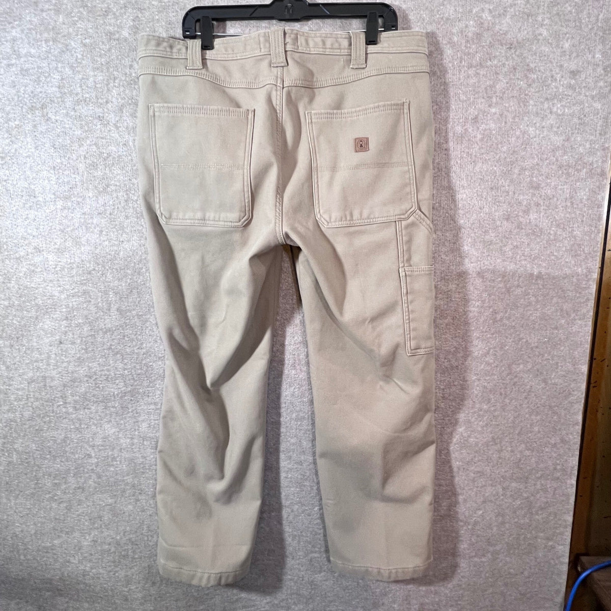 Coleman Fleece Lined Canvas Utility Pants Mens 36x30 Tan Workwear Gorpcore