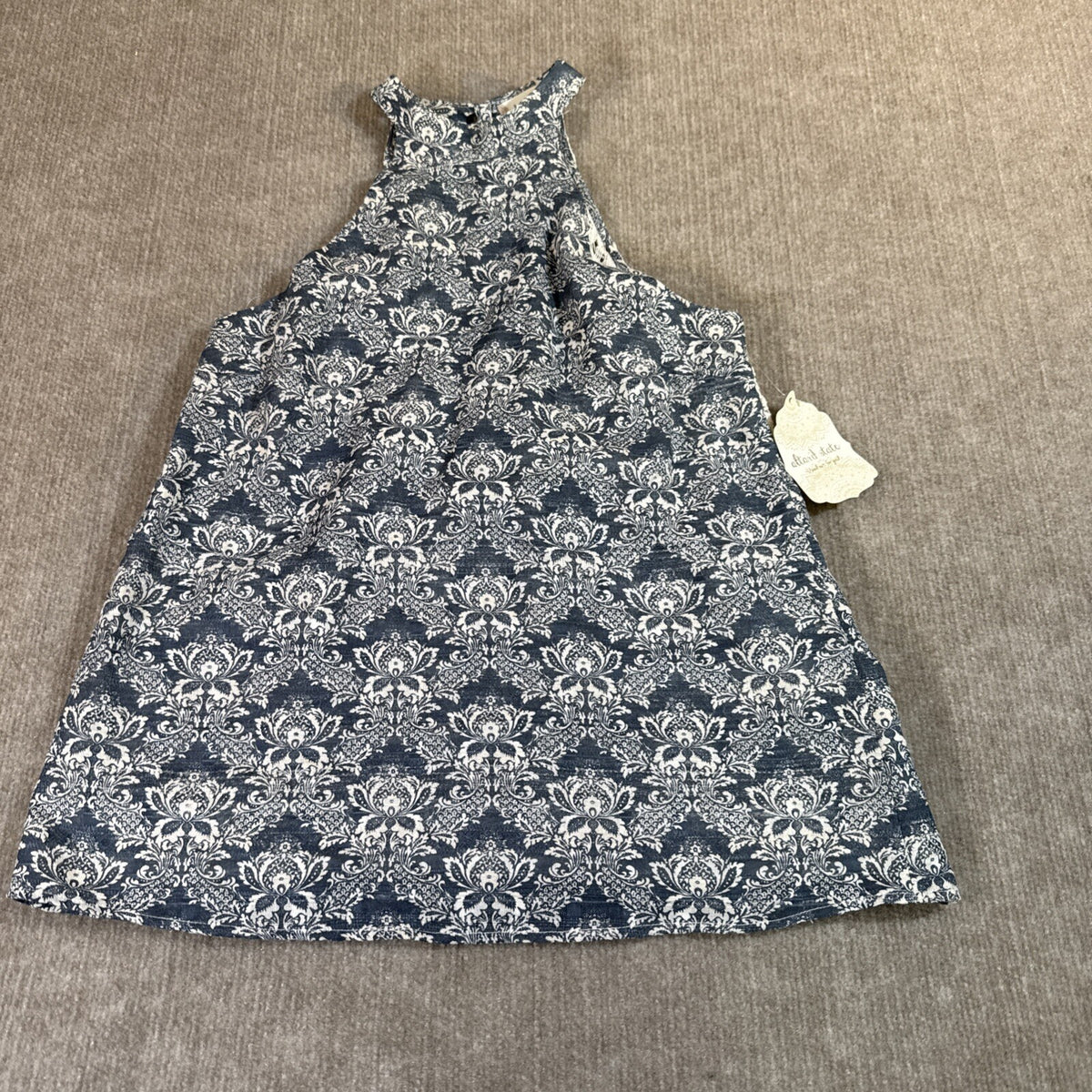 Altar'd State Women Sleeveless Top Sm High Collar Crochet Back