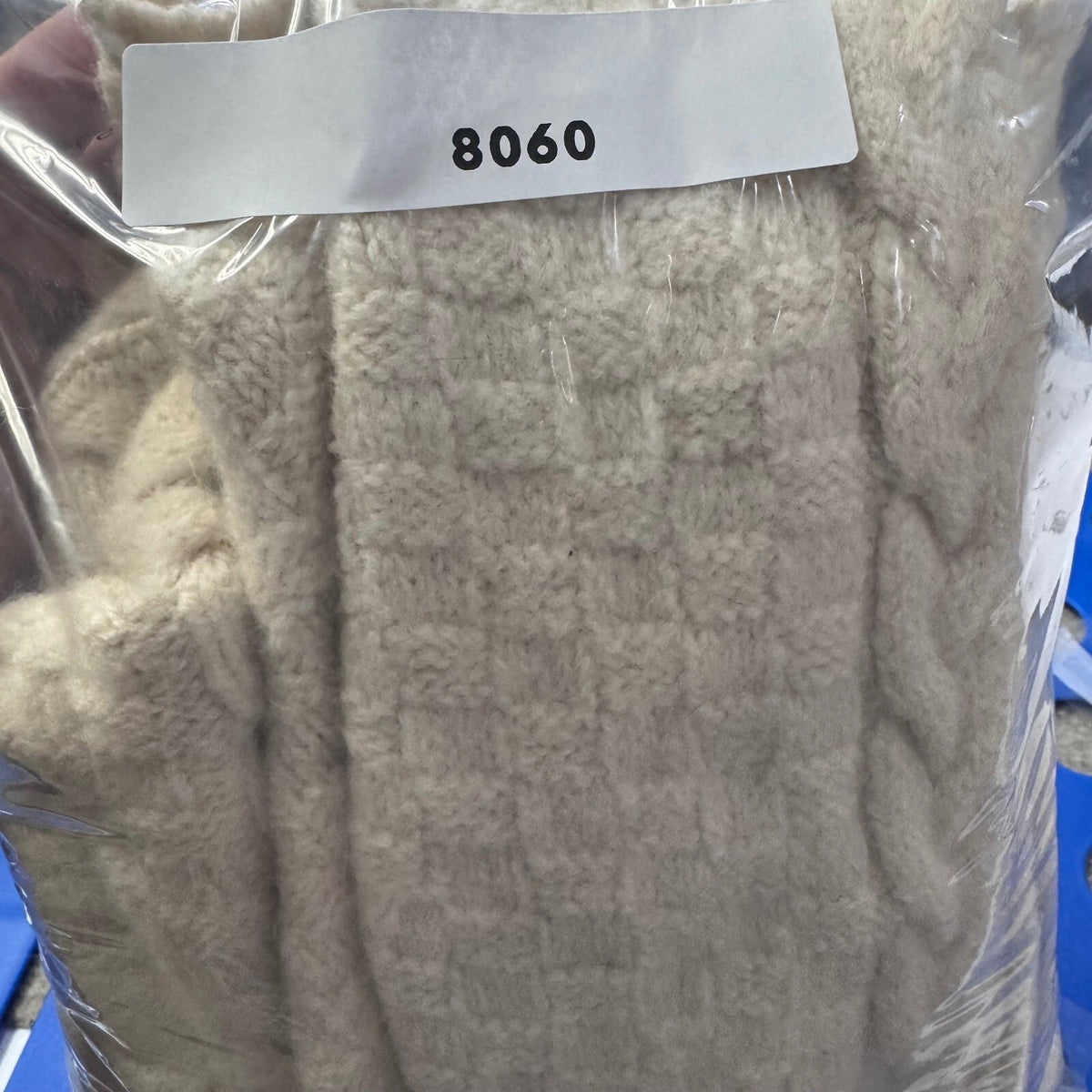Original Aran Co Merino Wool Cable Knit Zip Hoodie Cream XS Small Read