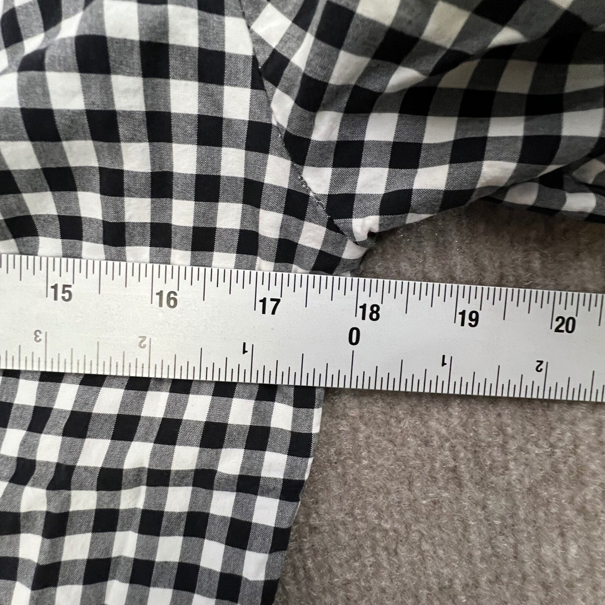 J.Crew The Perfect Shirt Women's Black White Gingham Check Button Down Top