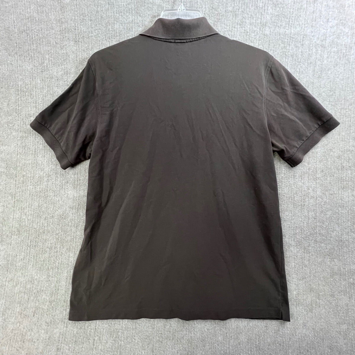 BOSS Hugo Boss Mens XL Polo Shirt Brown Pima Cotton Short Sleeve Casual Top