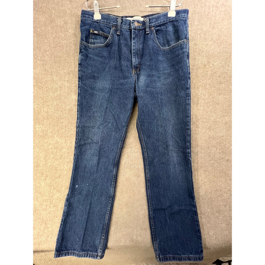 Lee Regular Fit Jeans Men's 38x32 Blue Denim Classic Casual Everyday Wear Pants