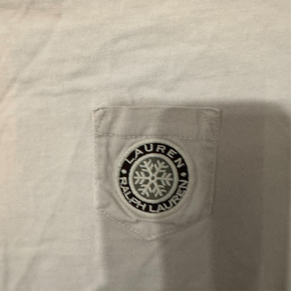 LRL Ralph Lauren Active M Long Sleeve T Snowflake Crest Pocket