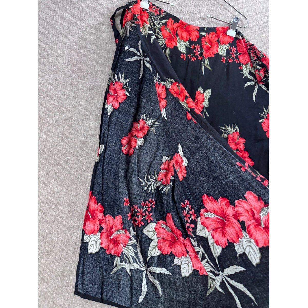 Floral Two Piece Set Halter Top and Wide Leg Open Side Pants Matching Aloha