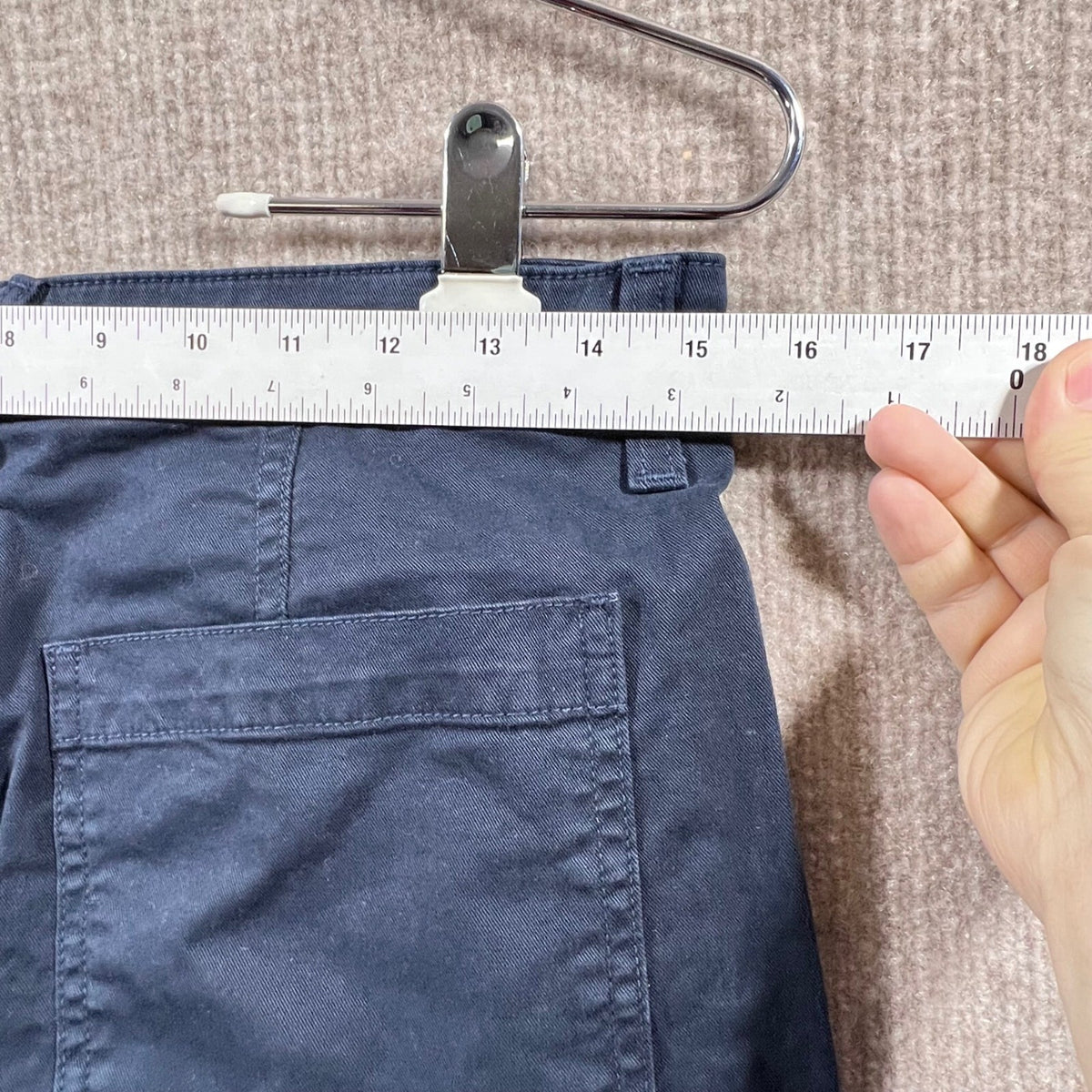 Veronica Beard Jeans Ayla High Rise Chinos Sz 28 x 26 Blue High Rise Minimalist