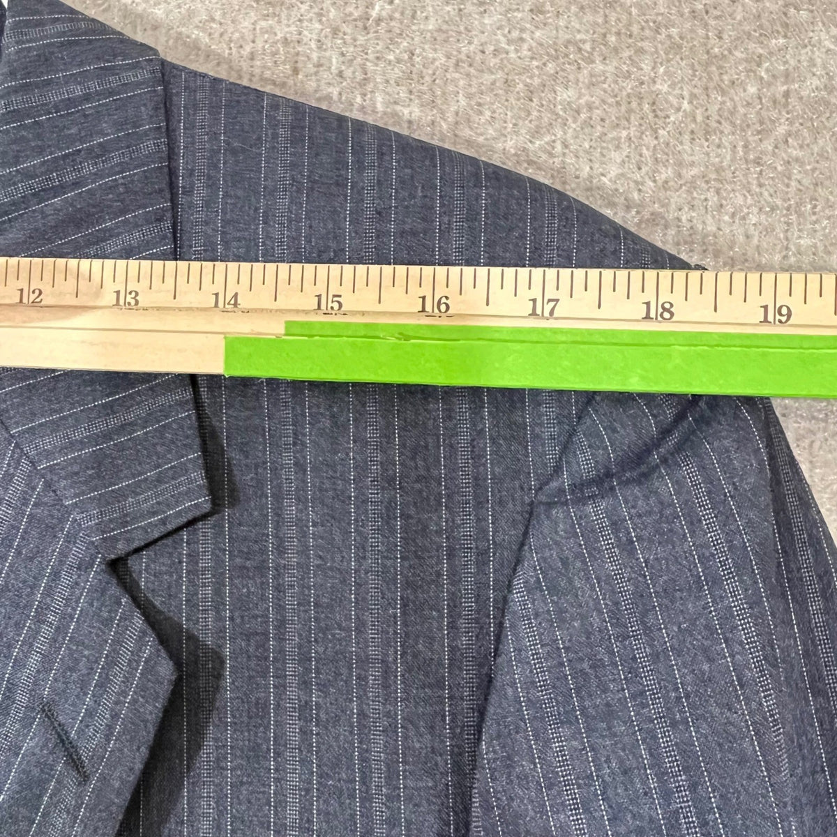 Vintage Burberrys Blazer Mens 42 Pinstripe Wool Structured Academia FLAW