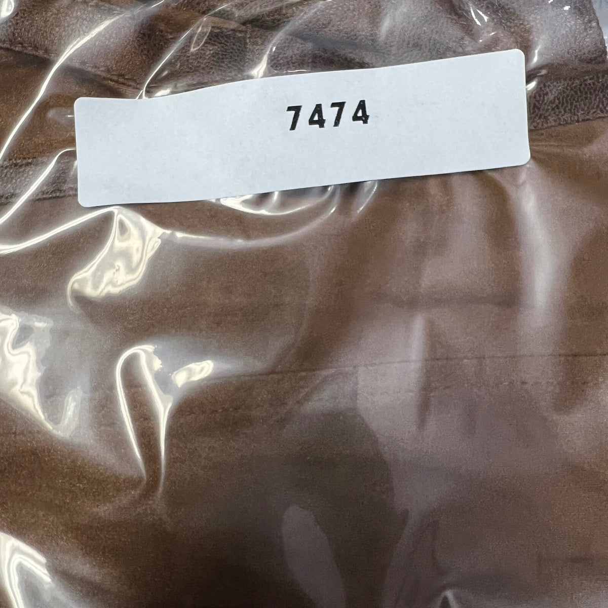 Allison Daley Plus Size 18W Brown Faux Leather Drape Front Jacket Blazer