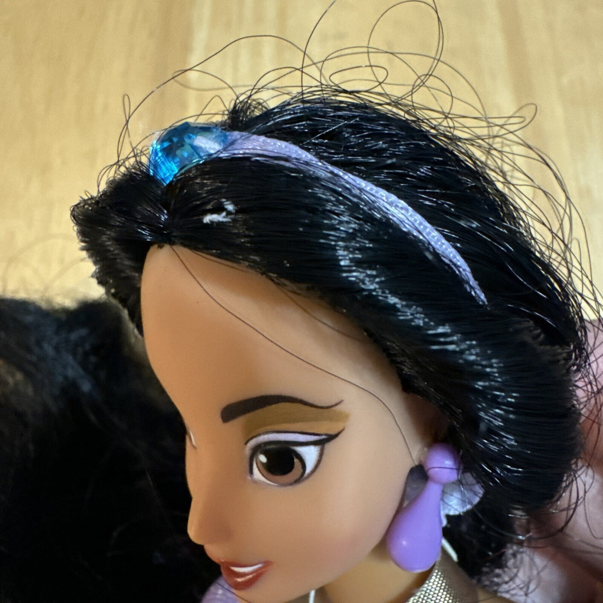 Vintage 90s Disney Store Exclusive Princess Jasmine Doll Purple-see Description