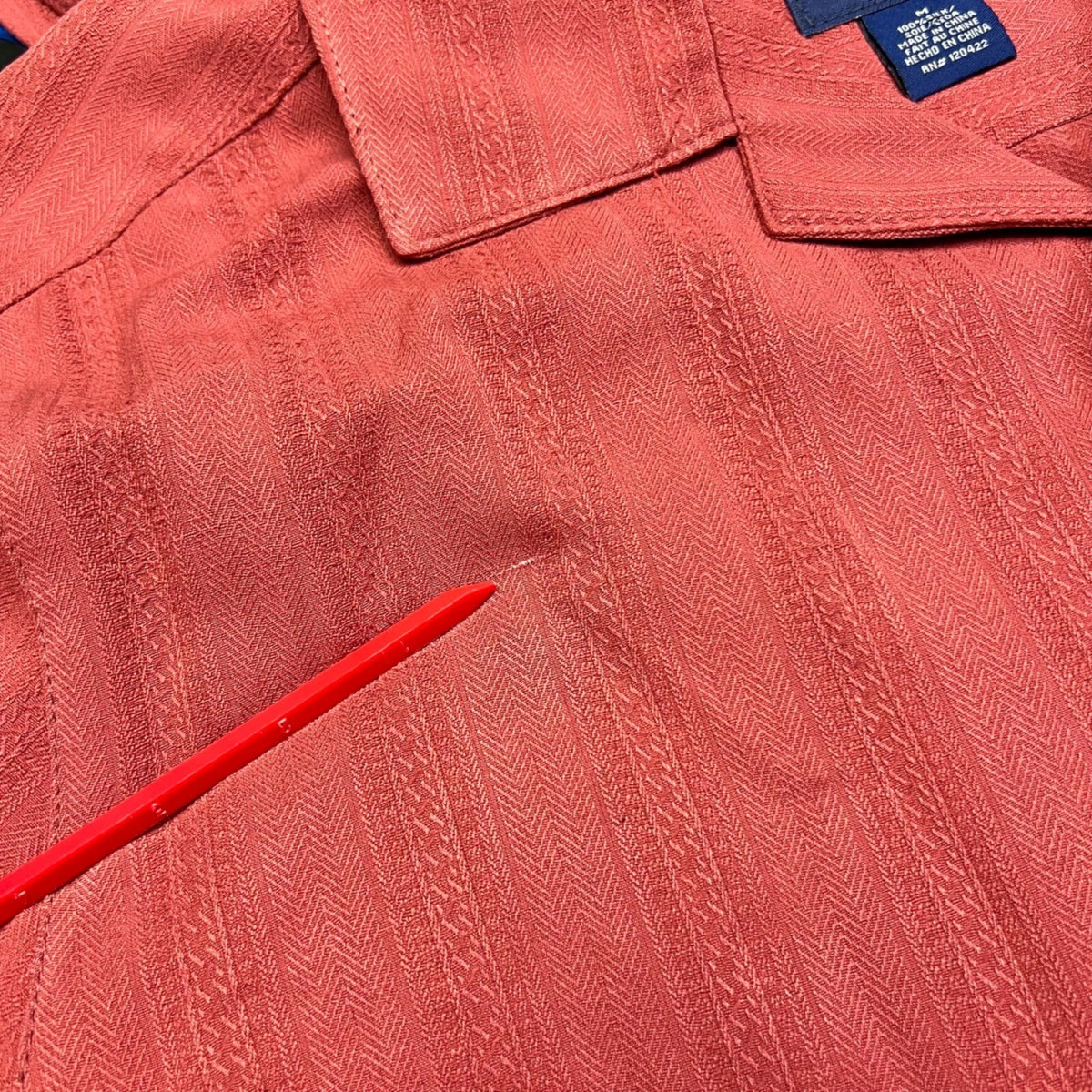 Caribbean Joe Mens Silk Short Sleeve Button Up Camp Aloha Shirt Coral M