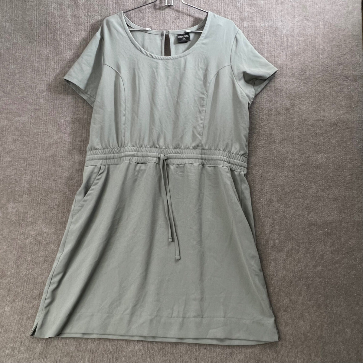 32 Degrees Cool XL Drawstring Waist Short Sleeve Casual Dress Pockets