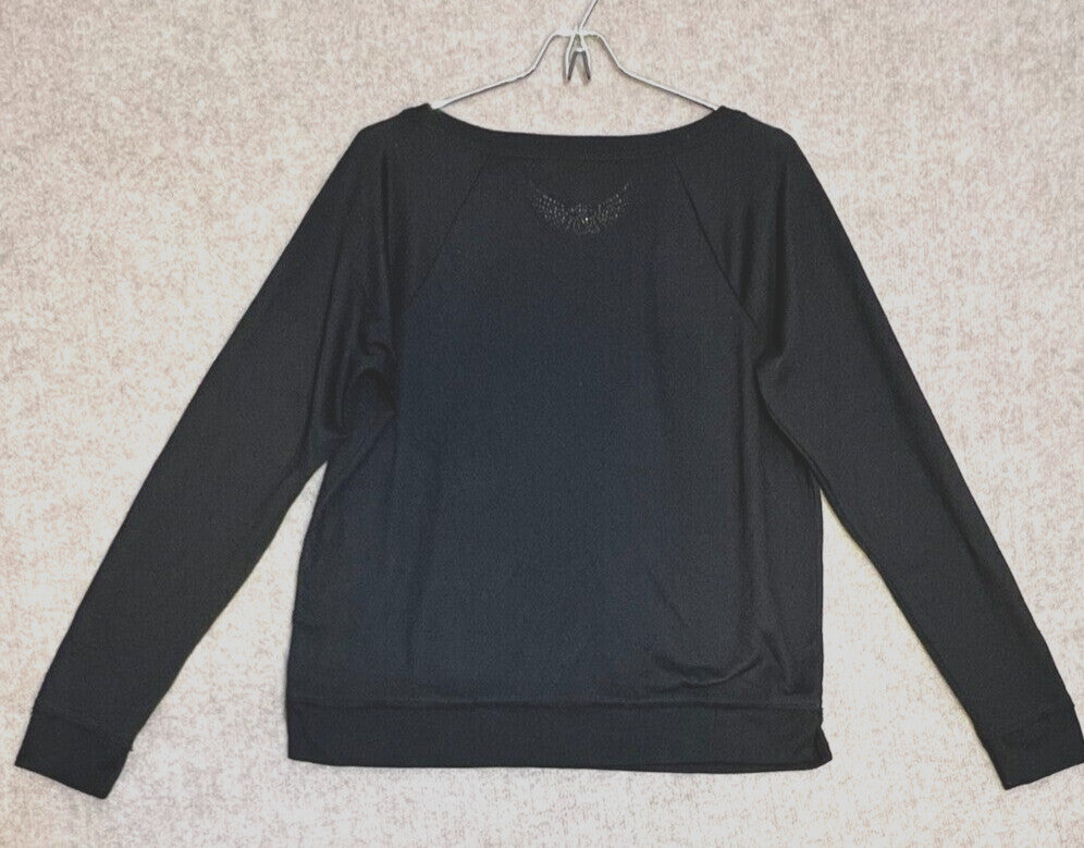 Rock & Republic Lg Skull Embellished Top, Goth Punk