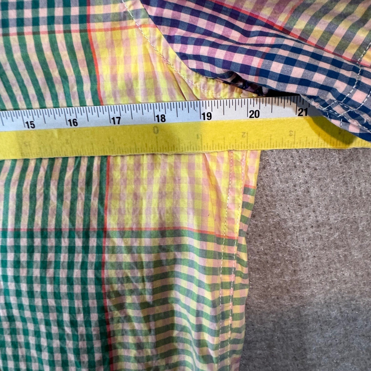 Scotch & Soda Button Down Shirt Mens Small Multi Color Plaid Organic Cotton