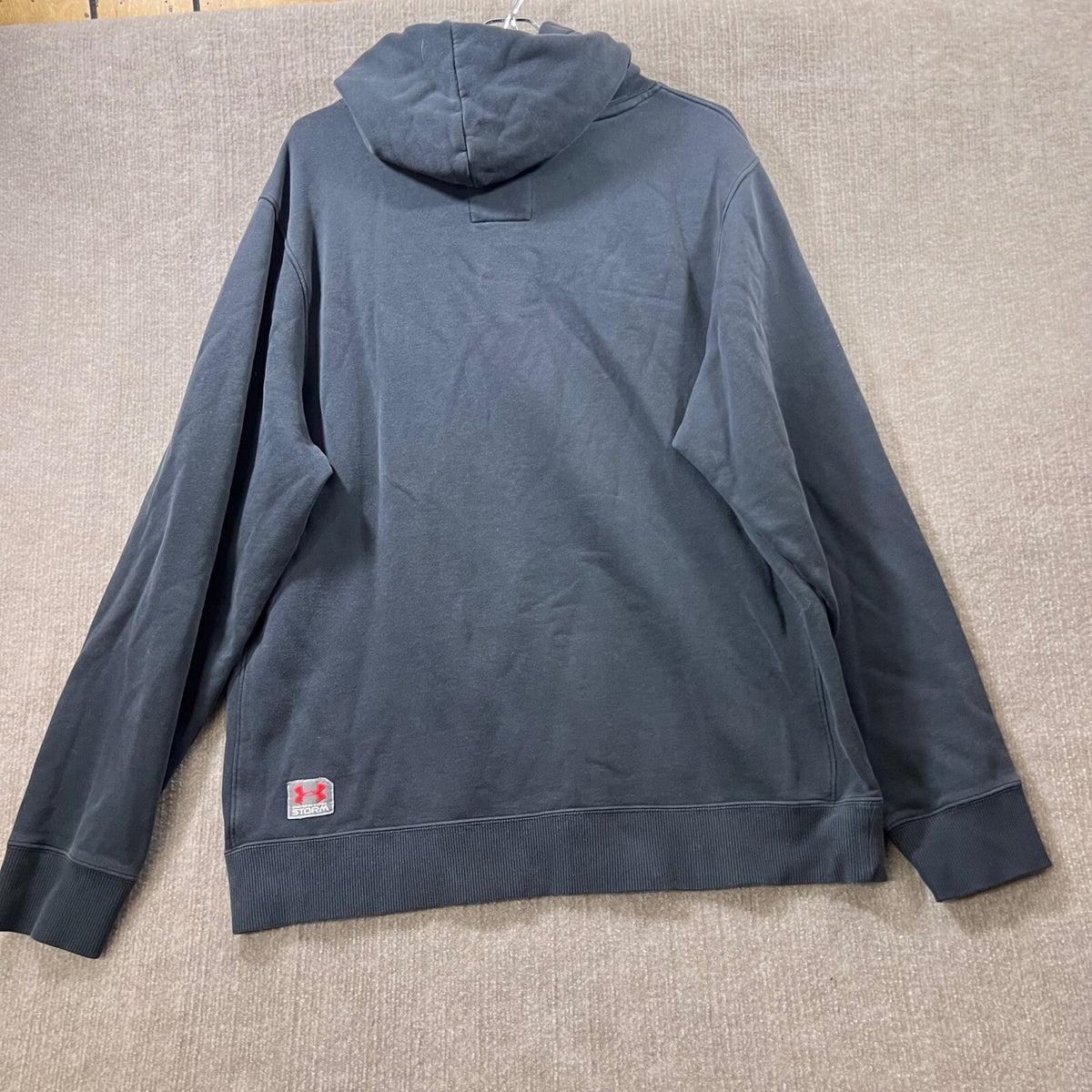 Under Armour Charged Cotton Storm Hoodie Loose Fit Coldgear XL Gray