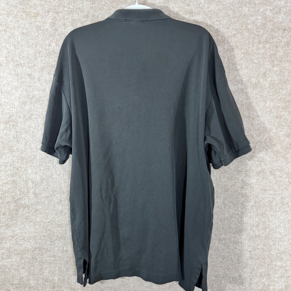 Polo Ralph Lauren Polo Shirt Mens XL Black Red Pony Logo Classic Minimalist FLAW