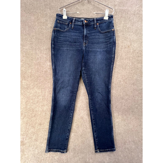 Madewell Womens Curvy High Rise Skinny Jeans Size 31 Dark Wash Denim