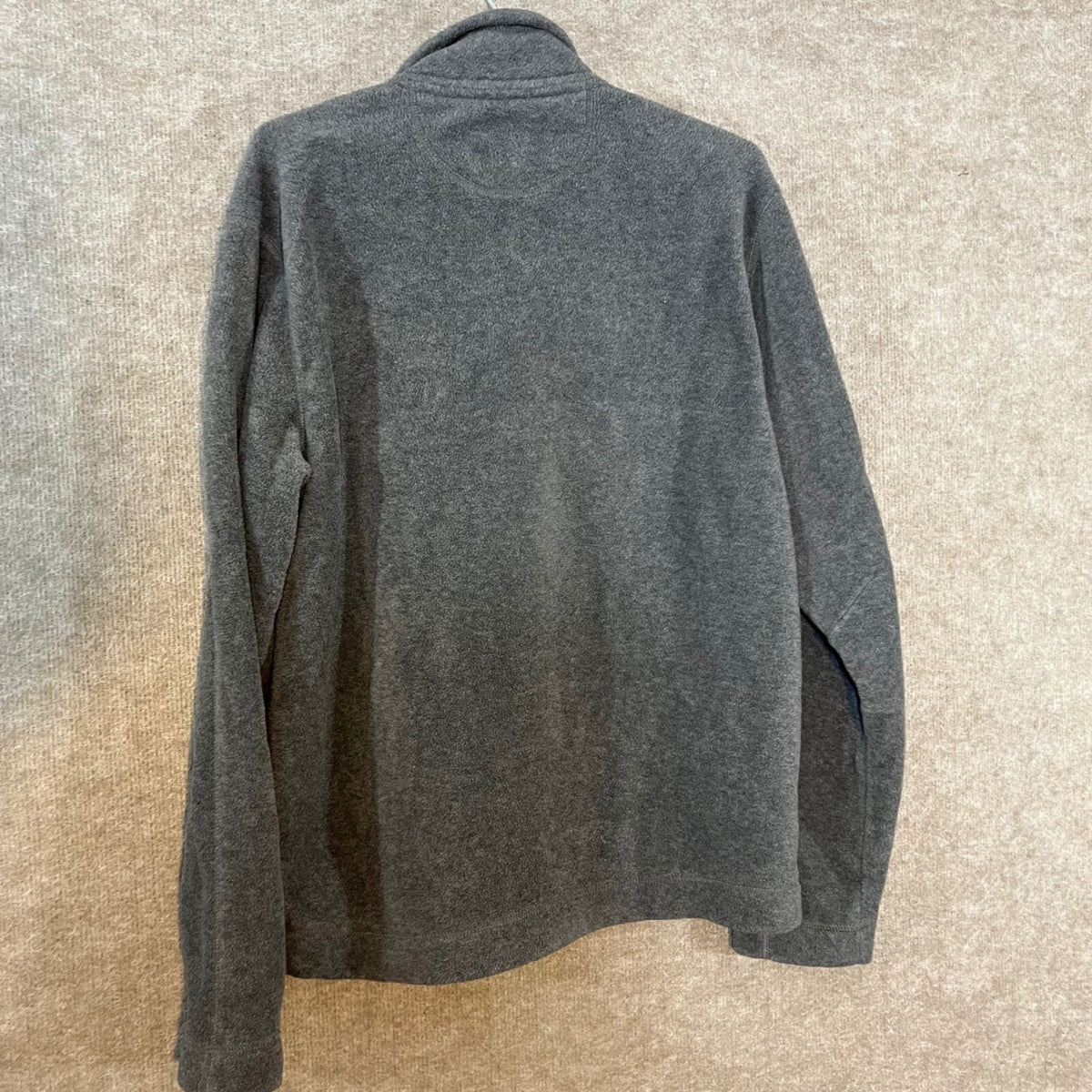 American Eagle Fleece Quarter Zip Pullover Mens Medium Gray Solid Gorpcore