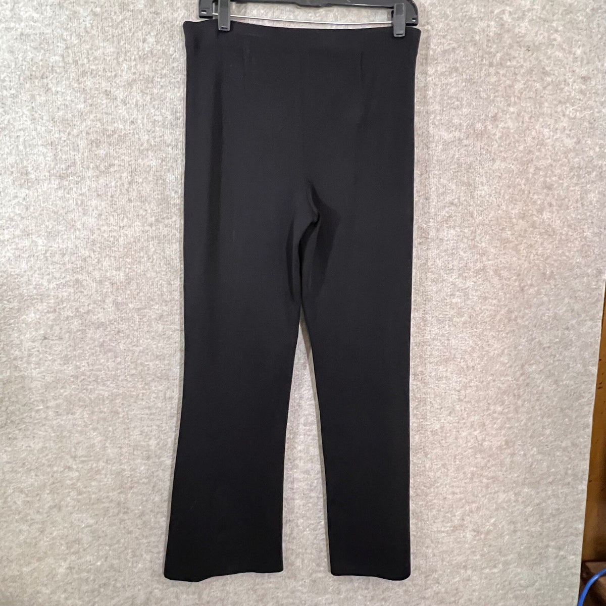 Vintage Exclusively Misook Pants Womens XS Black Knit Stretchy Minimalist