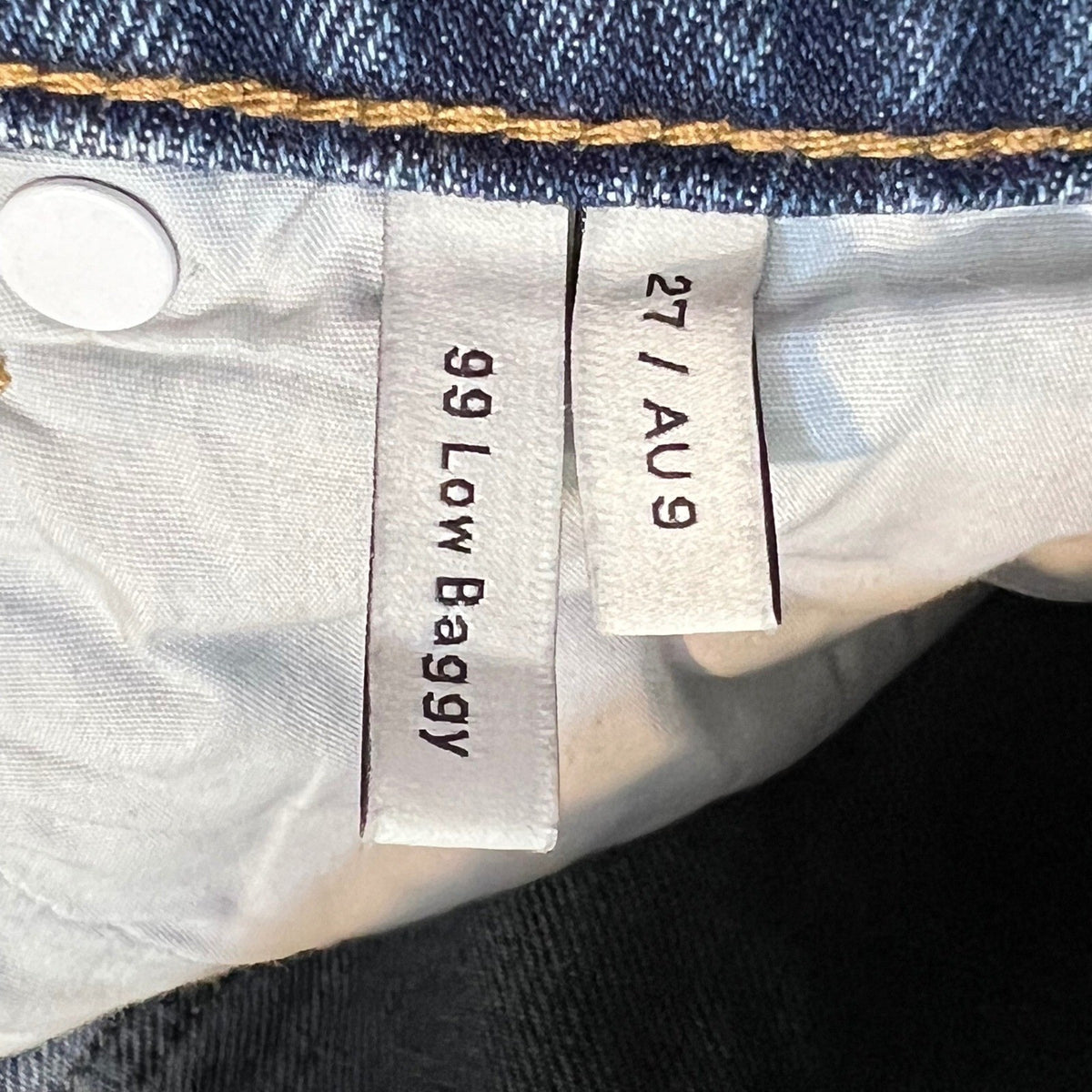 Abrand 99 Low Baggy Jeans Womens 27 Blue Denim Wide Leg 90s Skate Streetwear