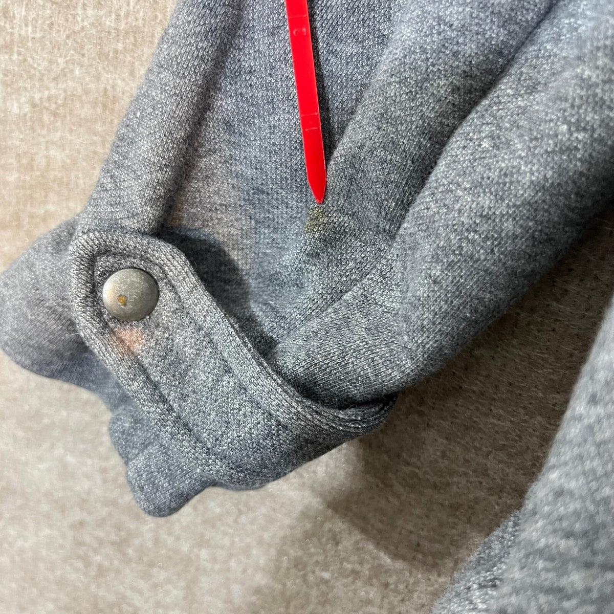 Banana Republic Pea Coat Women XL Gray Knit Double Breasted Epaulets Casual Soft
