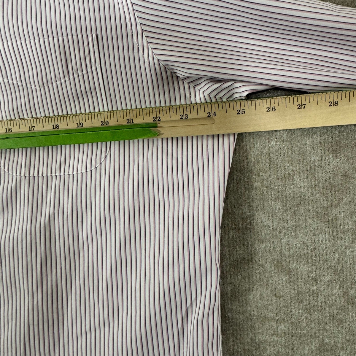 Lauren Ralph Lauren Button Down Mens 16.5 34/35 Striped Non Iron Classic Preppy