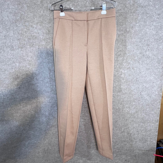 Ann Taylor Trousers Womens 4T Beige High Rise Pleated Front Career Office