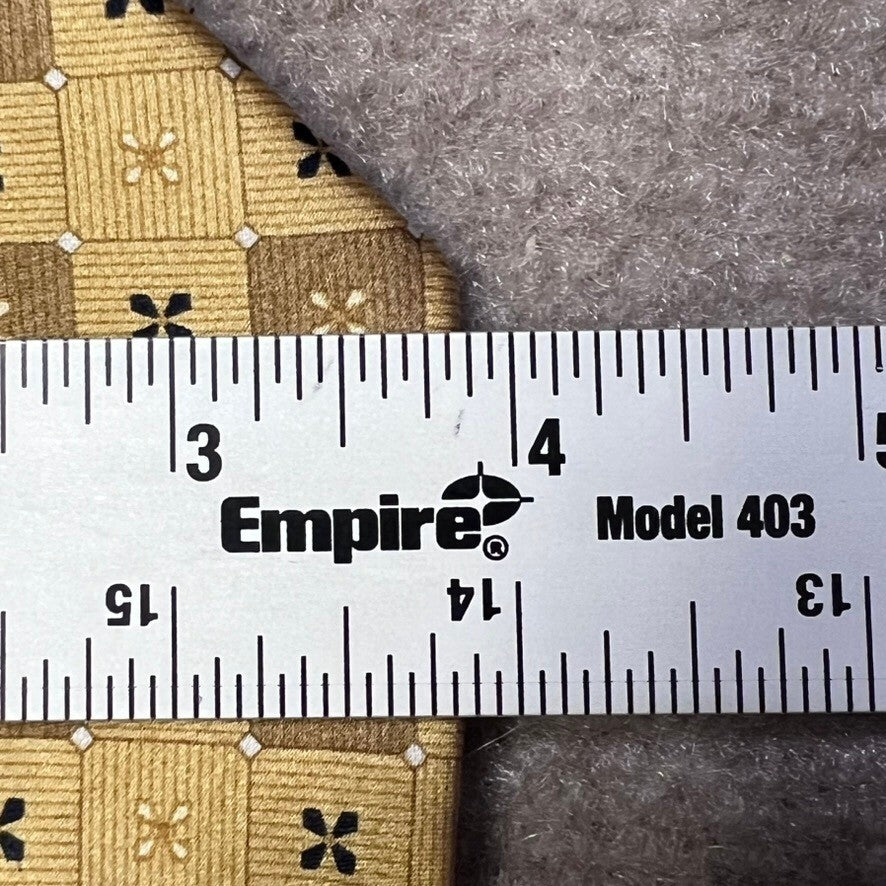 Statements Necktie Mens 4" Wide Silk Geometric Gold Patterned Formal Neck Tie
