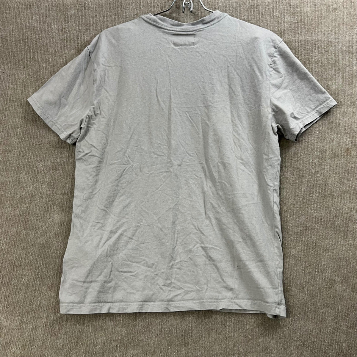 Hollister Relaxed Fit Medium Gray Cotton T Shirt Mens Basic Tee