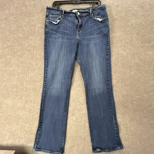 Women’s Blue Levis 505 Stretch Straight Leg Denim Jeans Size 14