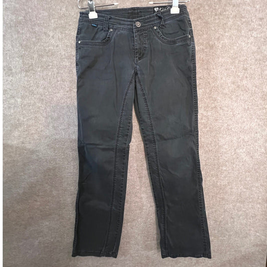 Kuhl Kontra Pants Womens Size 6 Black Straight Leg Outdoor Hiking Gorpcore