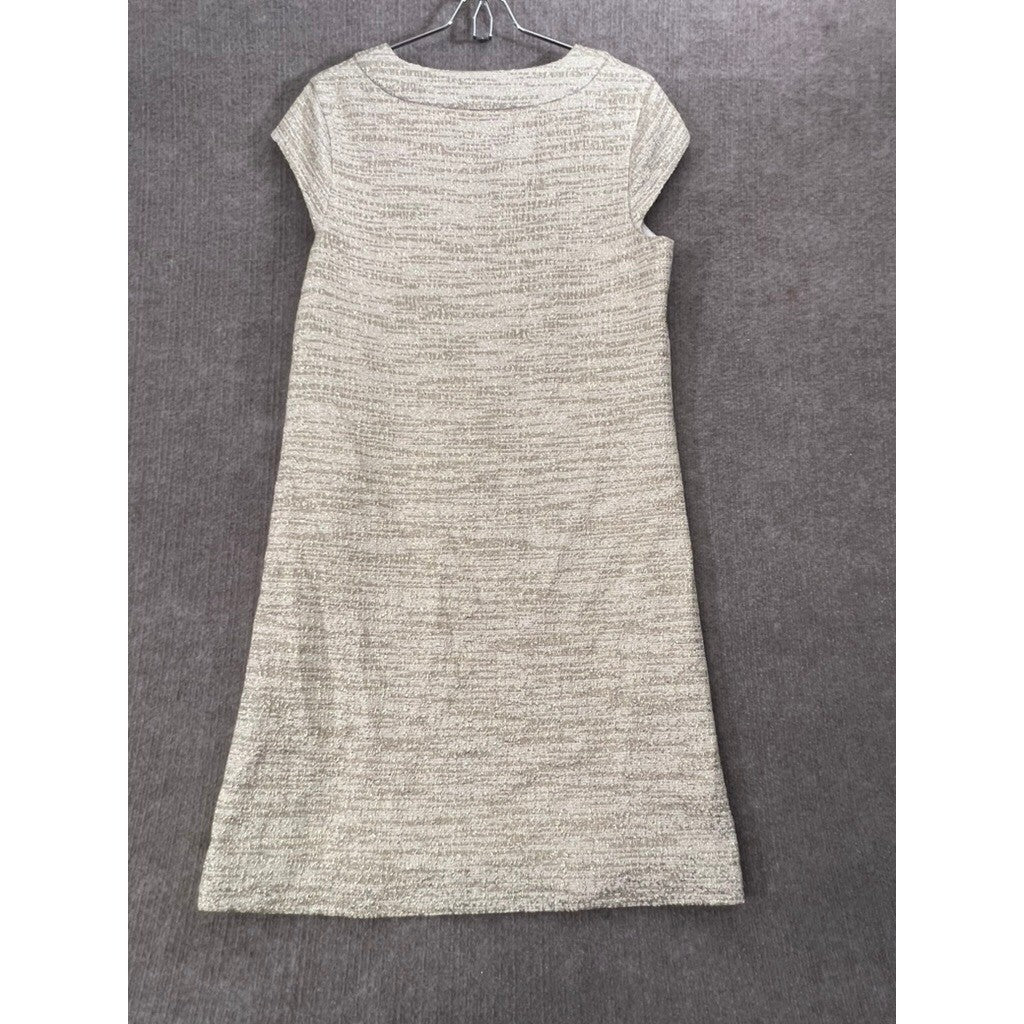 Kate Spade New York Women's Size 12 Tweed Mini Dress Short Sleeve V-Neck Lined