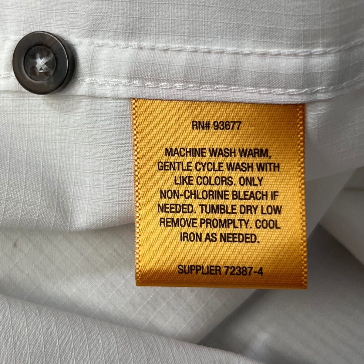 The Foundry Supply Co. 2XLT White Short Sleeve Button Down Fishing Tech Shirt