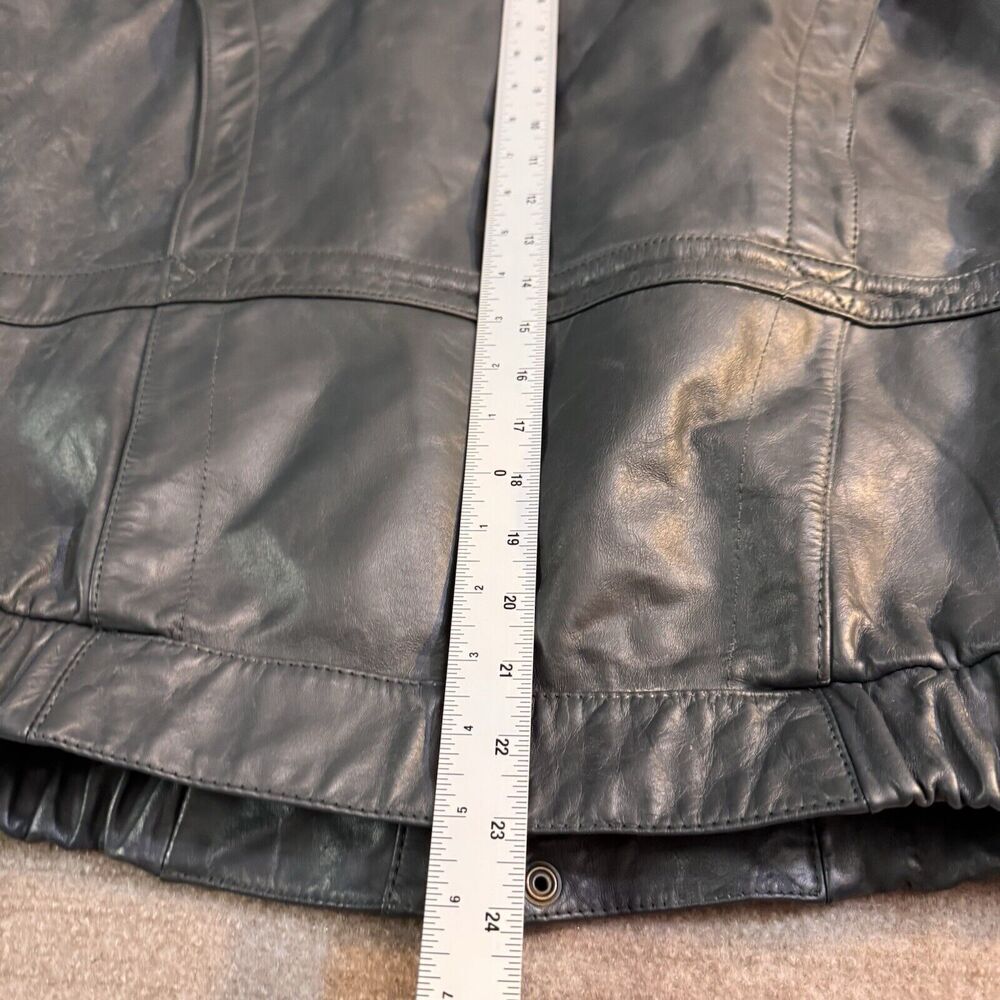 Vintage 90s Wilson Suede Leather Mens S 38 Gray Leather Jacket Removable Lining