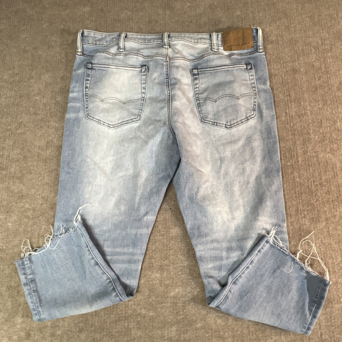 American Eagle Men’s 38x30 Jeans Airflex+ Temp Tech Original Straight Distressed