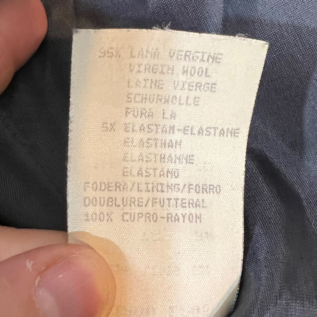 Emporio Armani Virgin Wool Blazer Womens 38 US 2 Grey Made in Italy Jacket