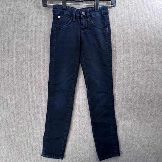 Hudson USA Girls 7 Dark Wash Denim Jeans Red Cross Accent Pockets