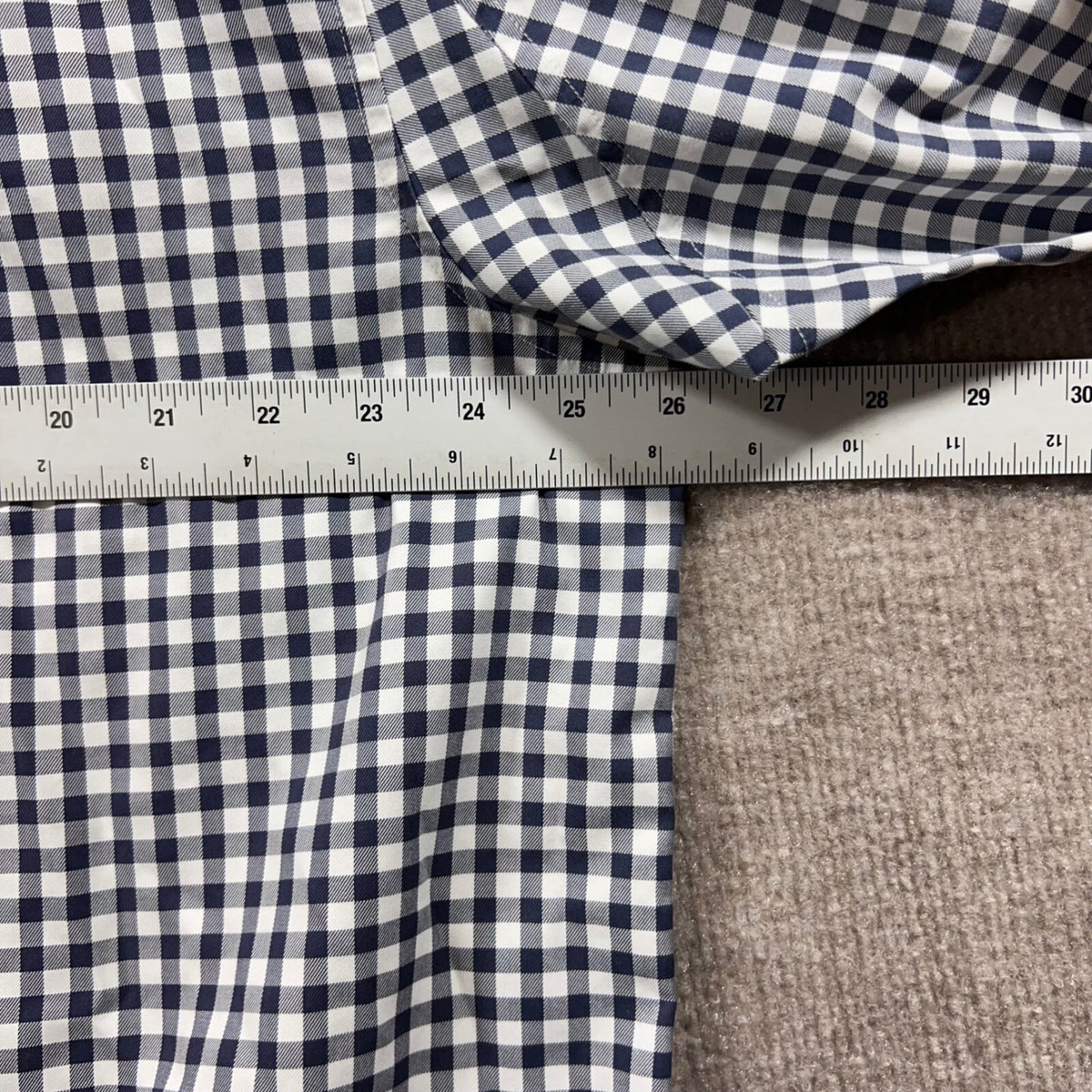 Duluth Trading Co Mens XLT Gingham Check Long Sleeve Button Down Shirt Cotton