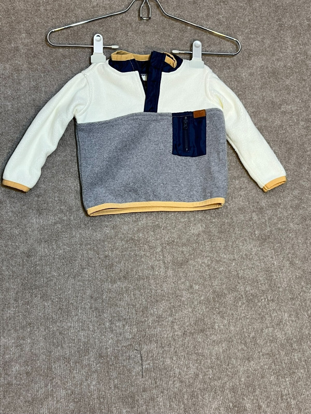 7 for All Mankind Kids’ Sweater 18mos Navy Color Block Pull-On Comfortable