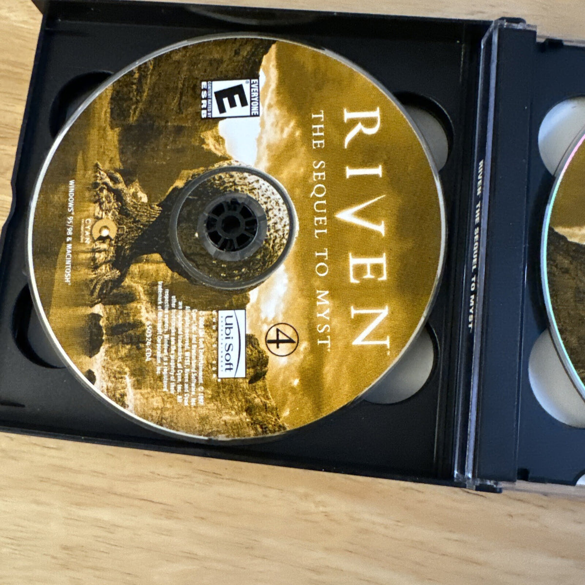 Riven The Sequel to Myst Windows Mac PC CD ROM with Manual & 5 Discs