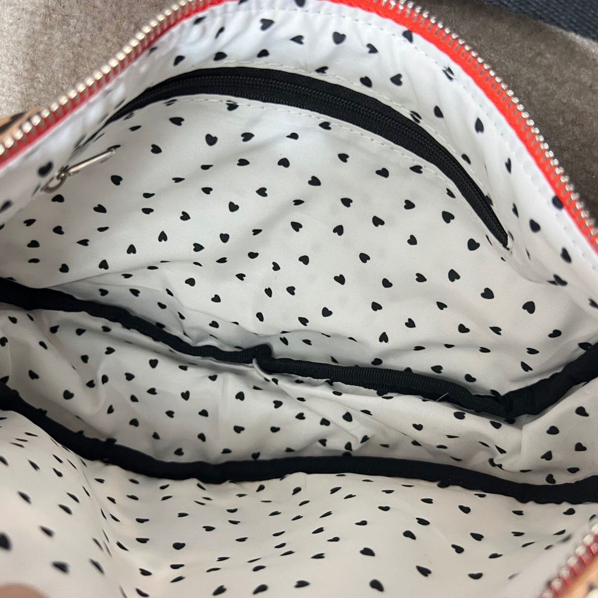 Brighton Spotted Love Swing Bag Leopard Print Heart Crossbody Shoulder Bag