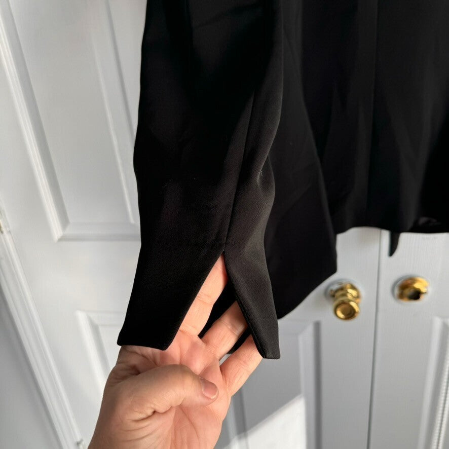 Jones Wear Suit Sz 18 Women Black Blazer Minimalist Capsule Ready Jacket