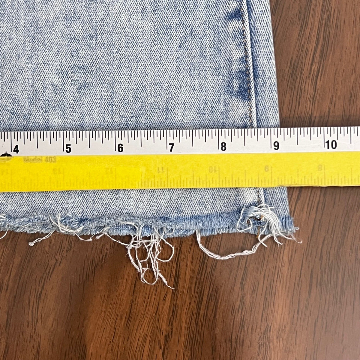 Veronica Beard Jeans Womens 26 Blue Flare High Rise Raw Hem Boho Chic