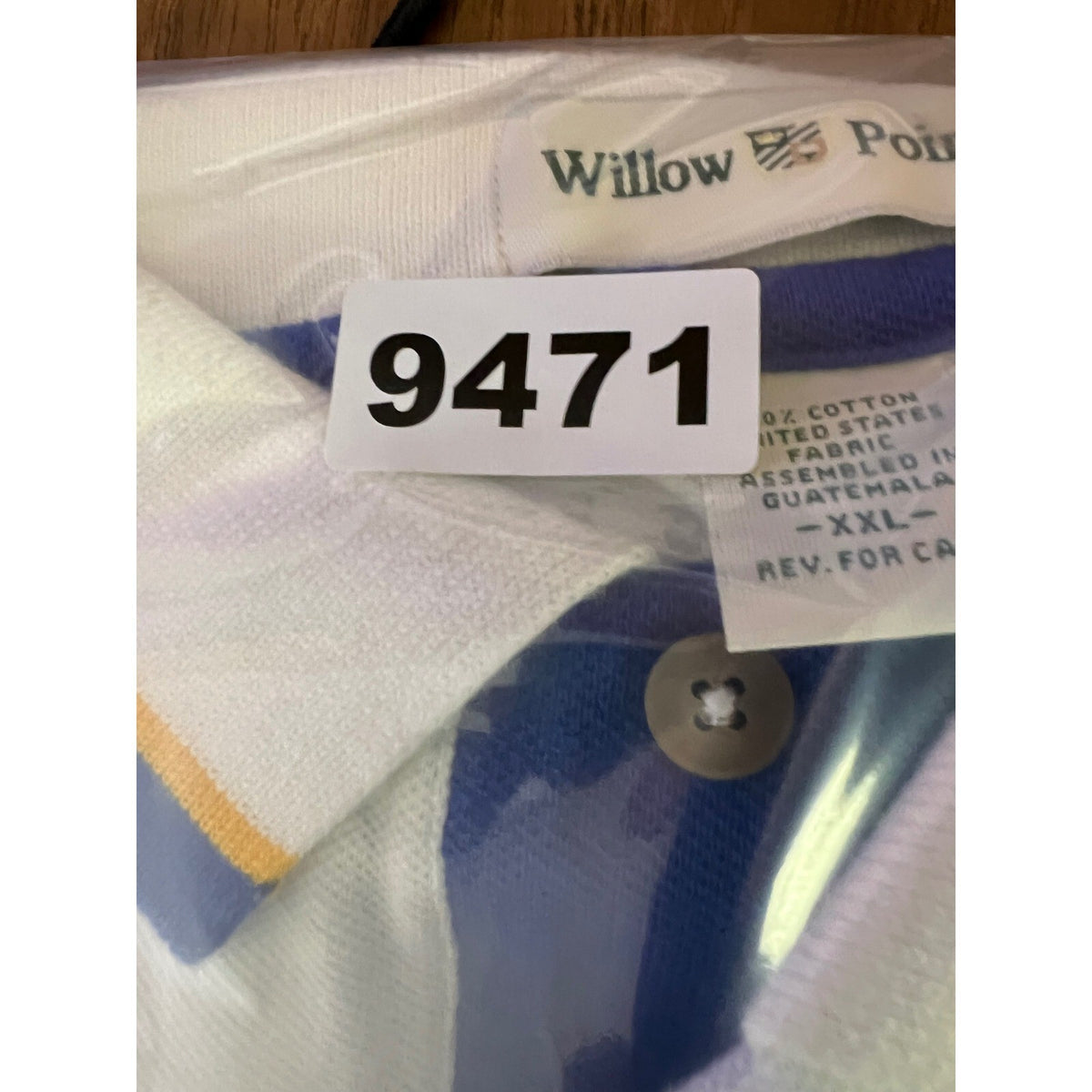 Vintage Mazda Polo Shirt Mens XXL Willow Pointe USA Embroidered Logo White Blue