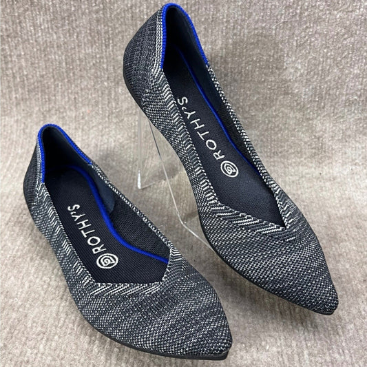ROTHYS The Point Flats Granite Heather  Women's Shoes 7 L Retired Breathable