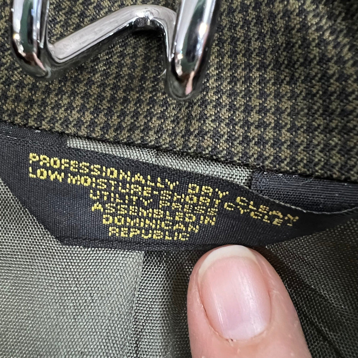 Cellini Linea Uomo 42R Men 2pc Suit 33x29 Brown Houndstooth Career