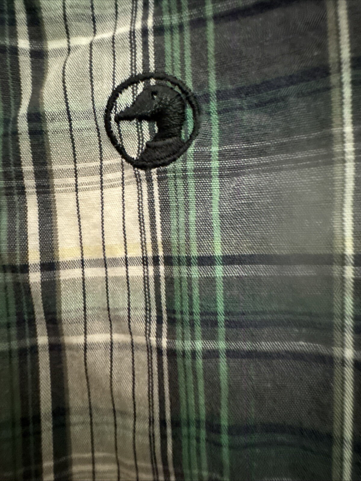 Duck Head Men Shirt XL Button Up Short sleeve Plaid Cotton